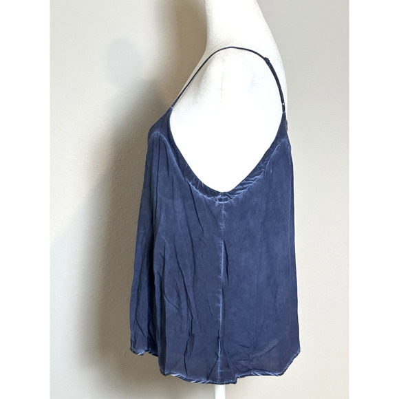 Tina Jo Top Blue Destressed Spaghetti Straps Size (M) - Picture 7 of 16
